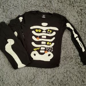 Carters glow in the dark skeleton pjs